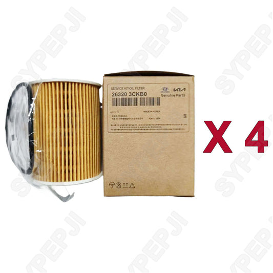 4-piece oil filter suitable for 14-23 for Hyundai for Genesis , for Kia Sorento Sedona 3.3L/3.8L 263203CKB0