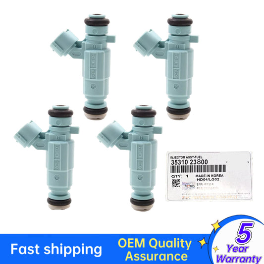 4X Fuel Injector for Hyundai for Elantra 06-12 for Kia Soul Spectra 35310-23800