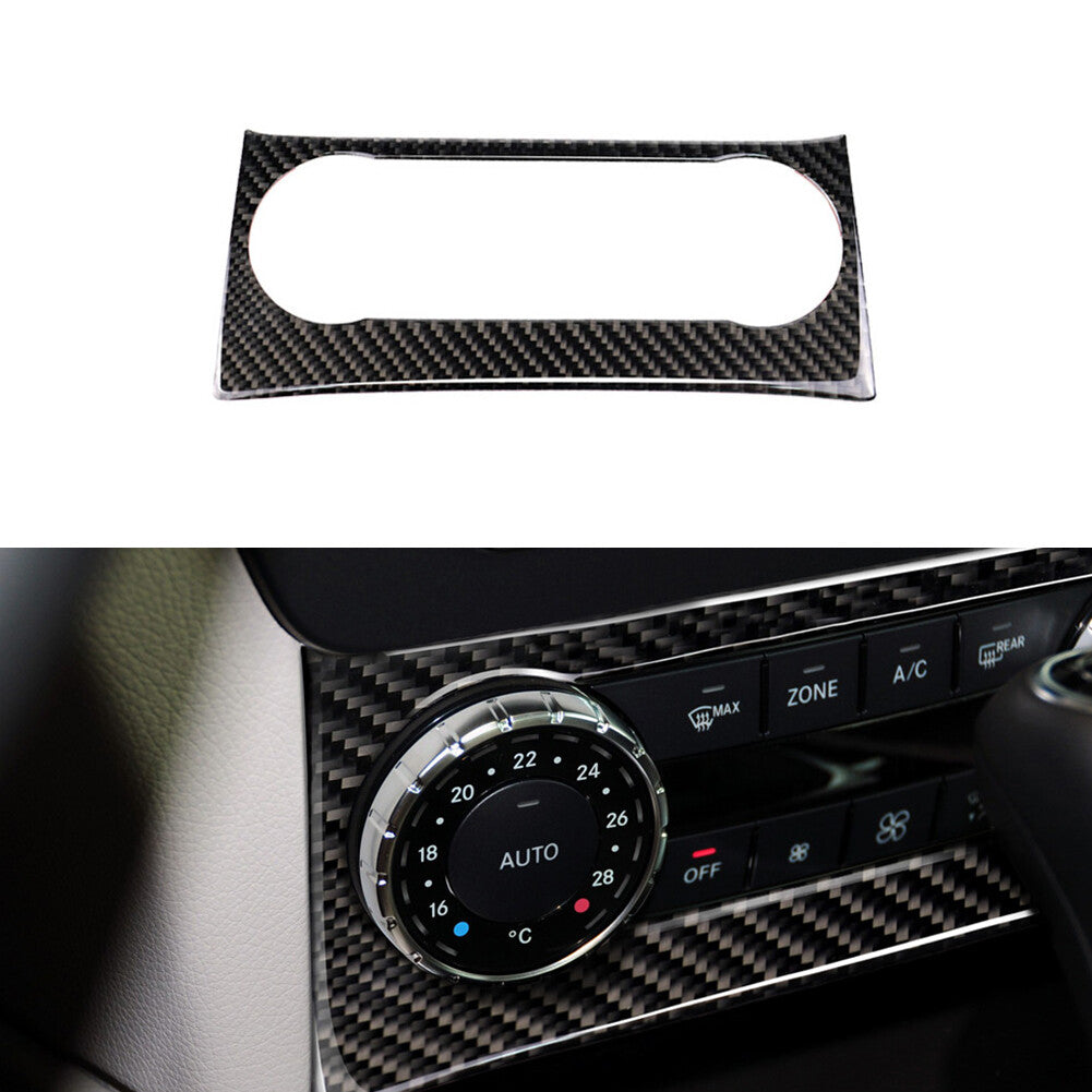for Benz 2011-2013 C Class W204 Carbon Fiber Air Conditioning Panel Cover Trim