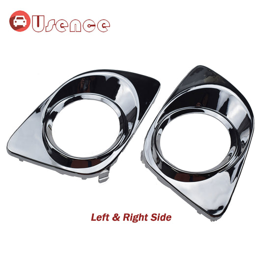 Pair LH RH Side Chrome Fog Light Trim Cover 521280T010 for Toyota Venza 09-12