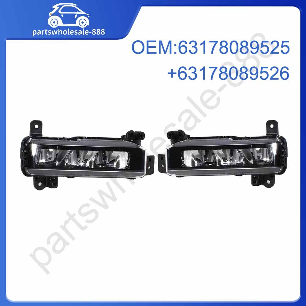 Sport Front LED DRL Fog Light Pair for BMW G20 G21 320i 2019-2022 F45 F46