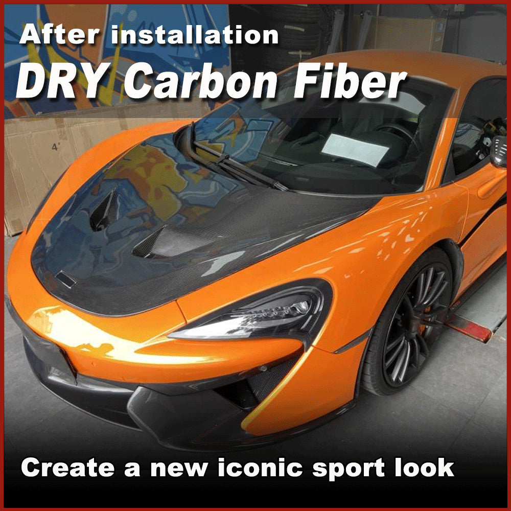 Fit for McLaren 540C 570S 600LT 2015-21 Dry Carbon Fibre Front Hood Bonnet Cover