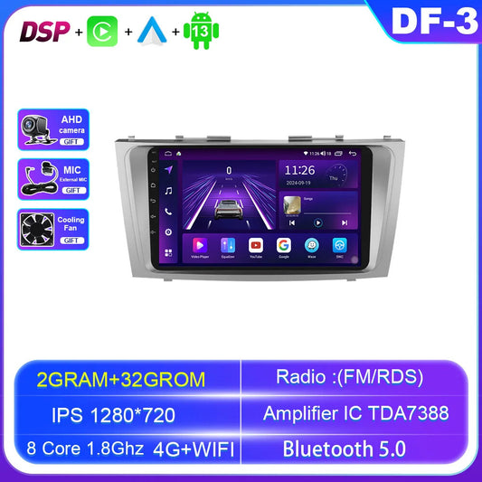 for Toyota for Camry 2007-2011 Aurion 2006 -2011 Android Car Radio GPS Player Screen