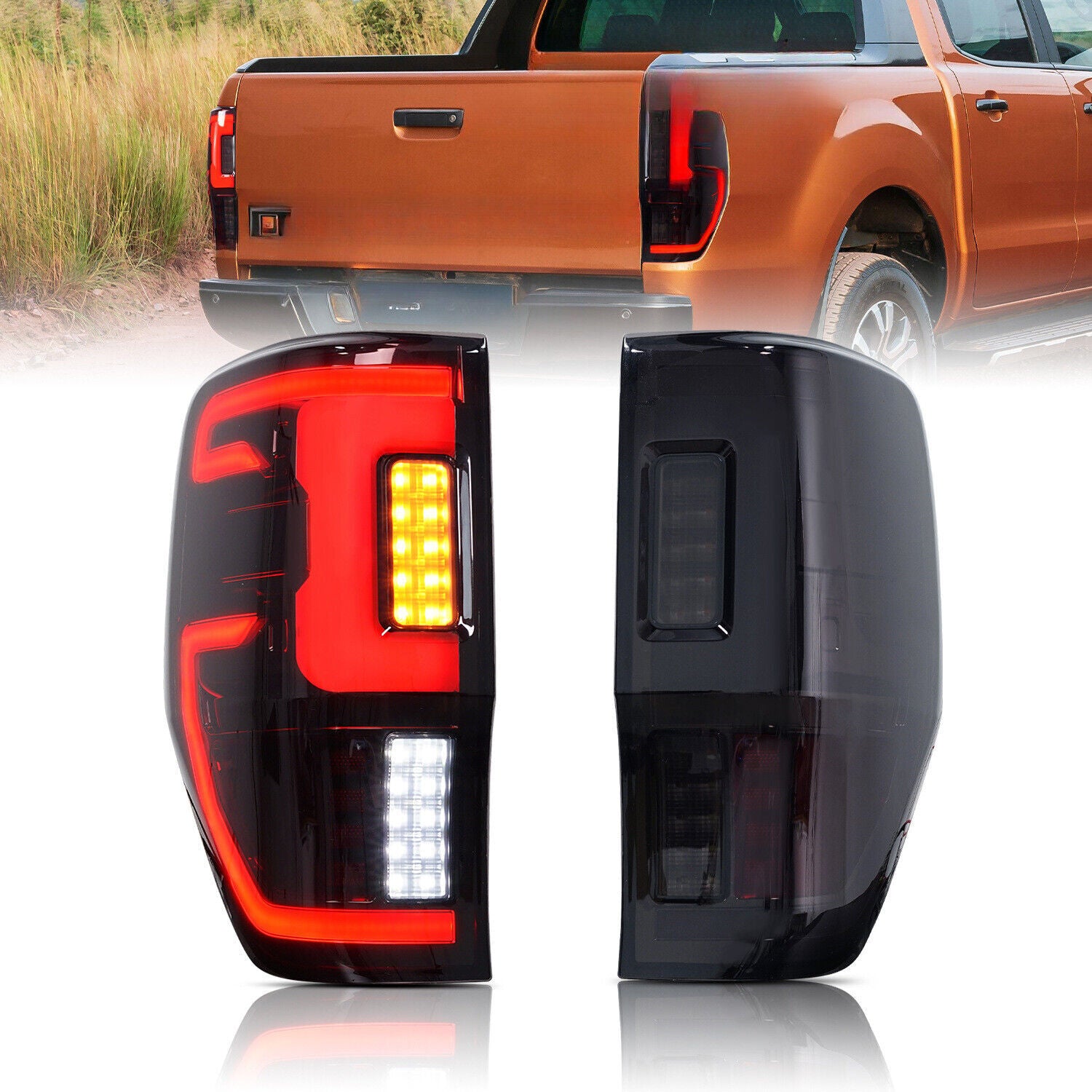 LED taillight assembly and signal lights for Ford Ranger 2012-2019