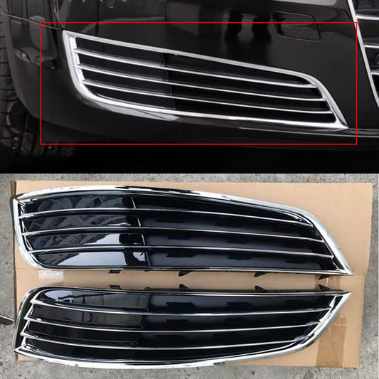 Fog Light Frame Lamp Grill Front Lower Grille Cover Fit for Audi for A8 D4 2010-2014