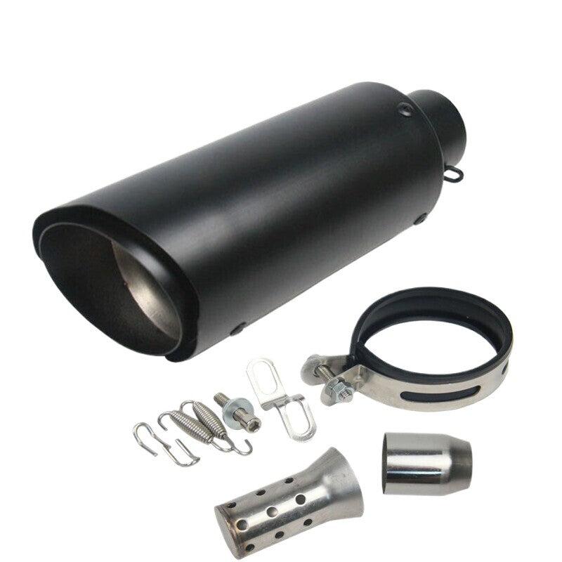 Motorcycle Exhaust Muffler Tip Pipe Dual-layer Outlet 51mm For YZF R1 R6 MT07/09