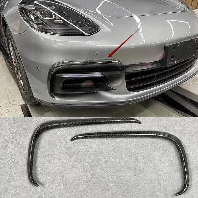 carbon fiber front bumper protective film trim for Panamera 971 2017 - 2023