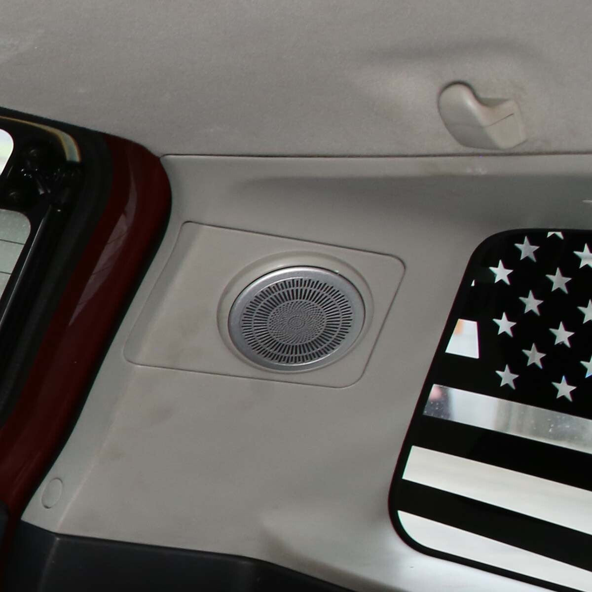 Carbon fiber ABS internal AC mode button protective cover suitable for Nissan Titan 2016-24