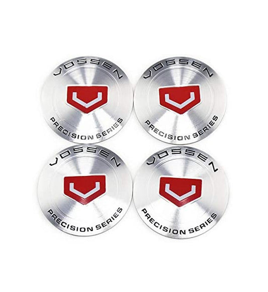 New 4x65mm silver and red wheel decals, rim decals, and rim stickers by Vossen.
