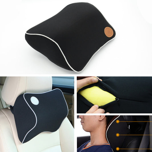 Car SUV for Seat Black Pad Head Neck Support Cushion Space Memory Foam Pillow