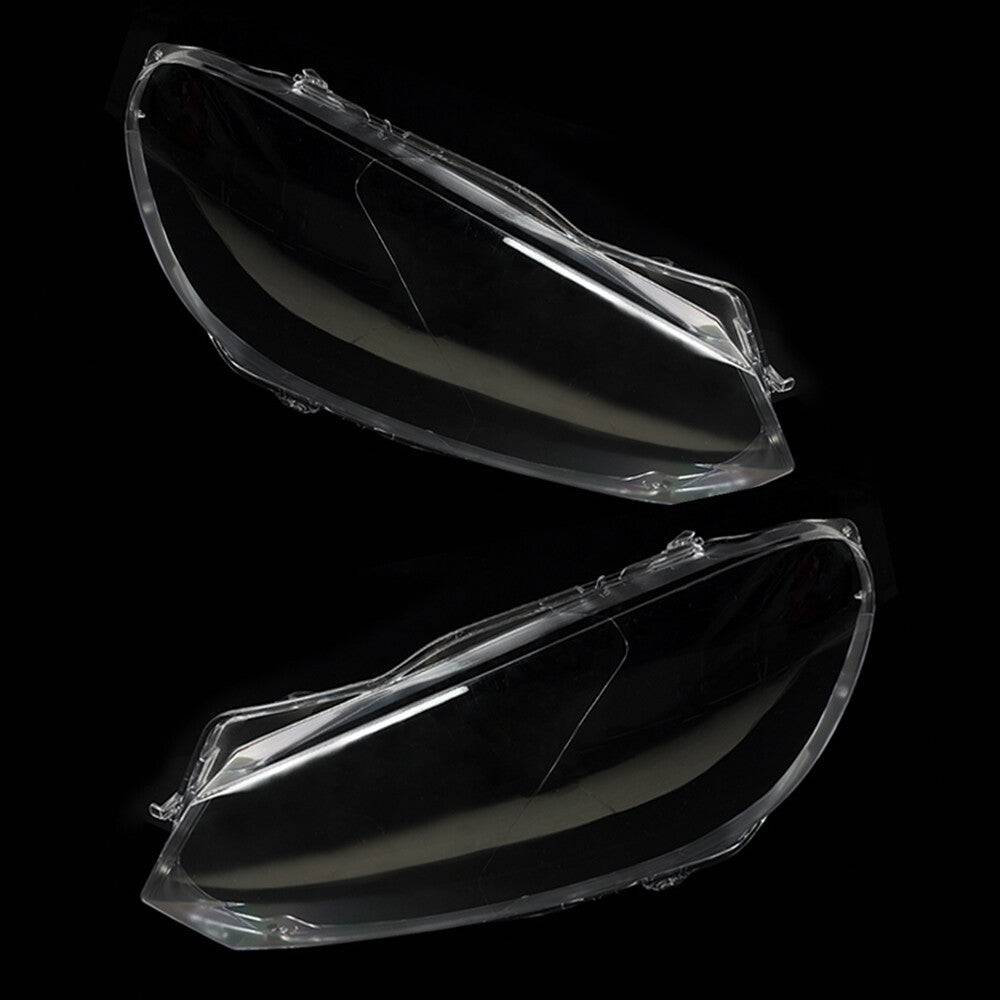 Pair Headlight Lens Clear Lenses Cover Plastic for VW for Golf 6 MK6 2010-2014