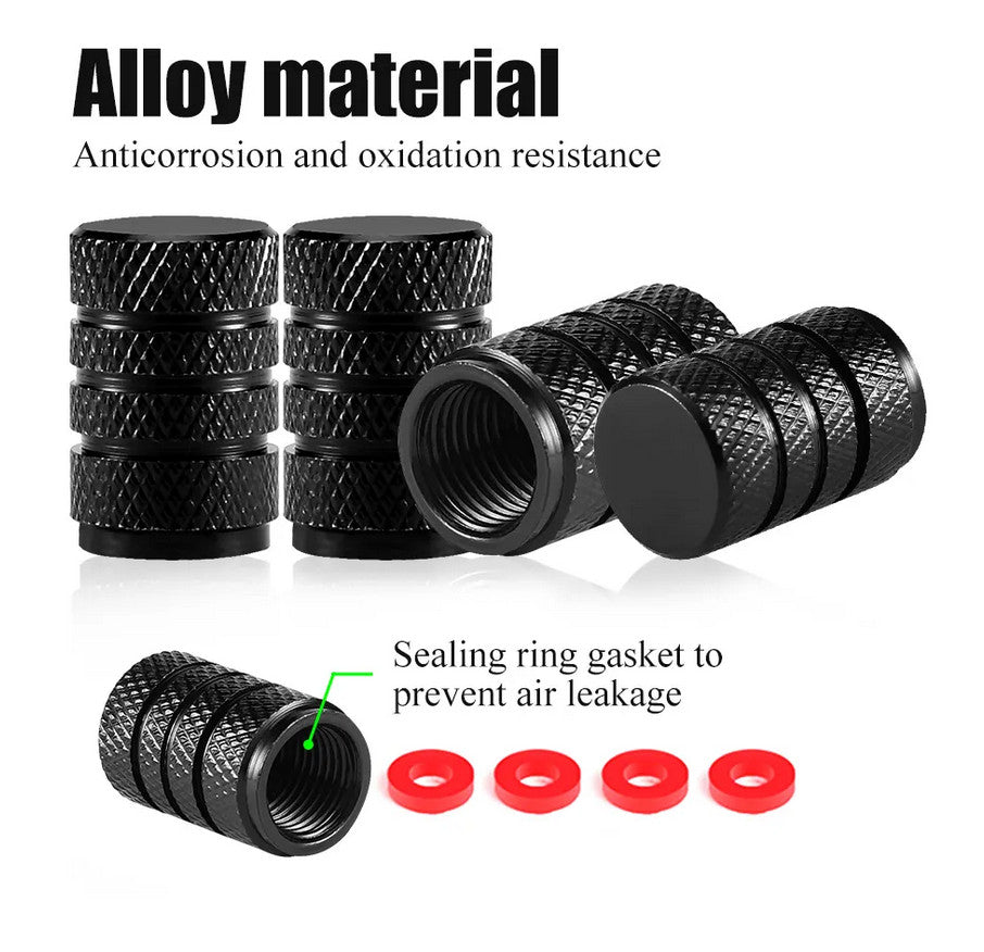 4-piece car tire valve cover rod air dust cover, dustproof and rustproof, blue, suitable for Honda .