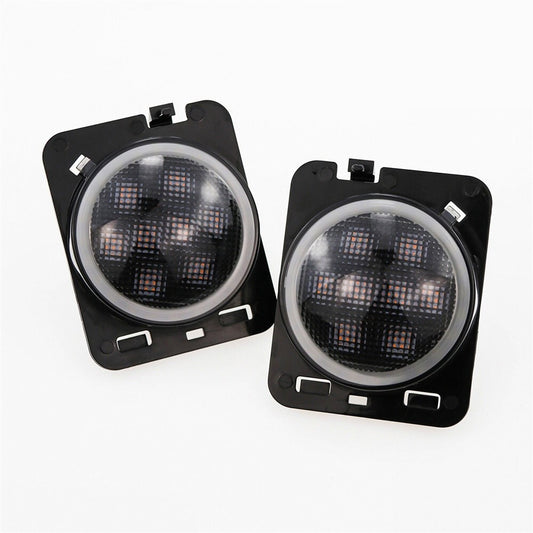 Fit for Jeep for Wrangler JK 2007-2017 Front Fender Side Marker Turn Signal Light