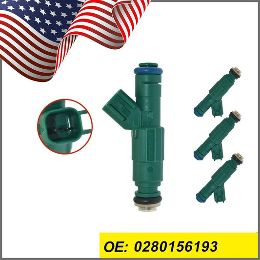 Set of 4 Fuel Injectors for Mazda 3 5 6 2.3L I4 2004-2005 0280156193