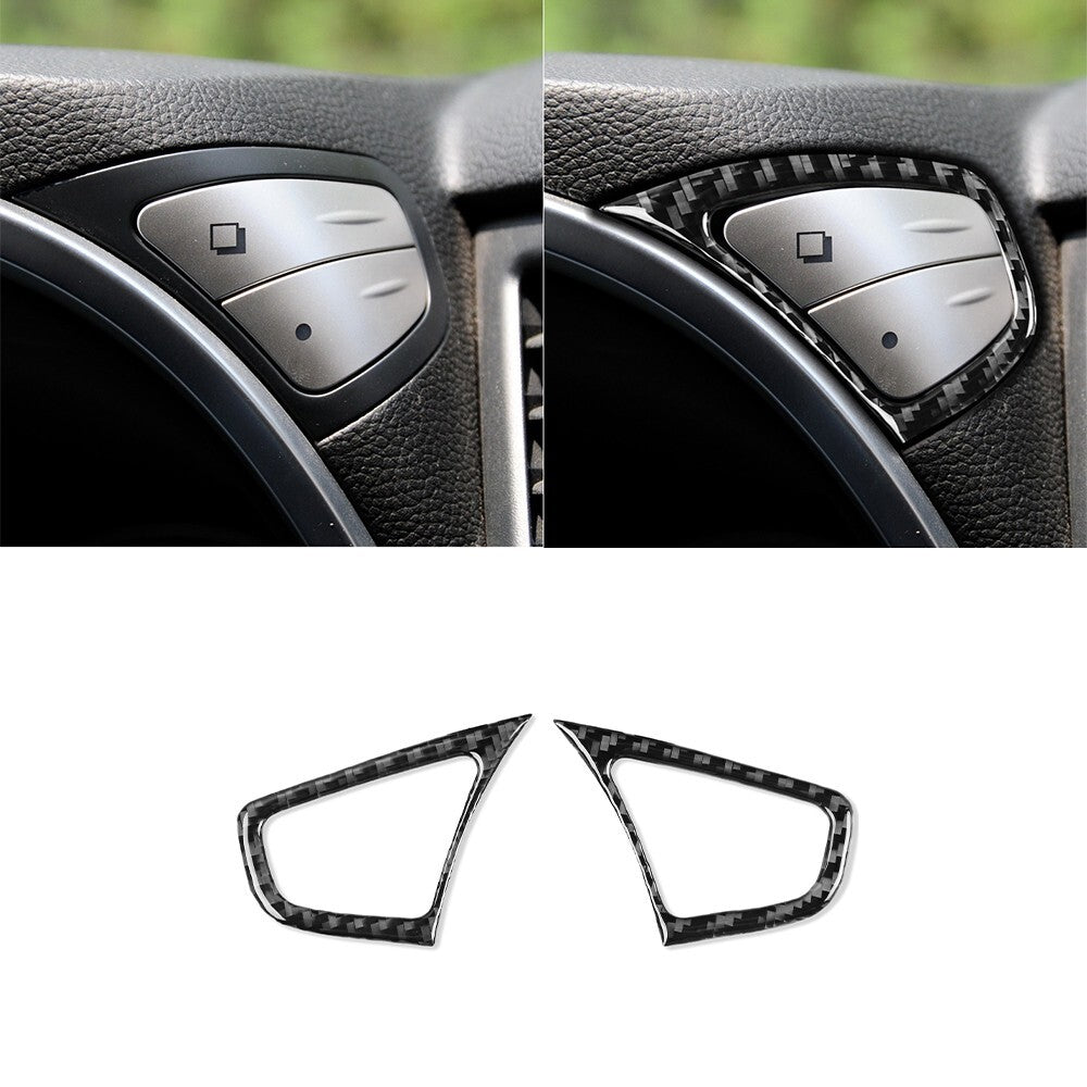 Interior Dashboard Button Cover Carbon Fiber Trim For FX35 FX50 09-13 QX70 14-17