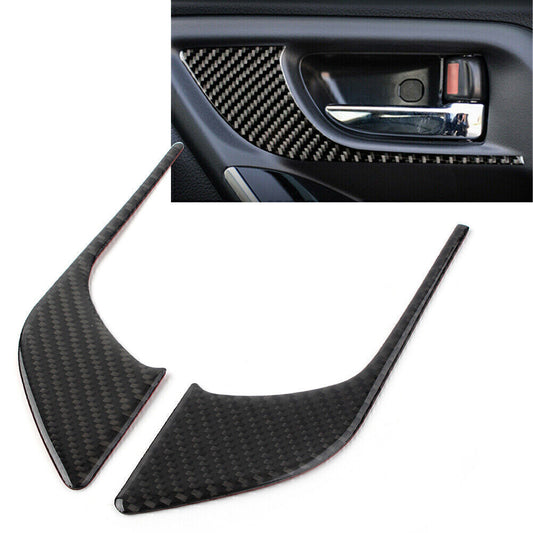 Fit for Subaru Forester 2013-2018 Carbon Fiber Front Door Handles Cover Trim 2PCS UK
