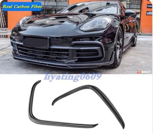 carbon fiber front bumper protective trim for Porsche for Panamera 971 2017 - 2023