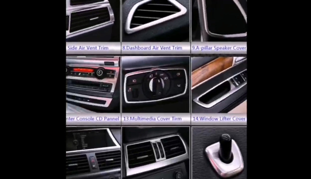 Stainless for BMW X6 E71 Car Interior Inner Door Handle Bowl Cover Accessories