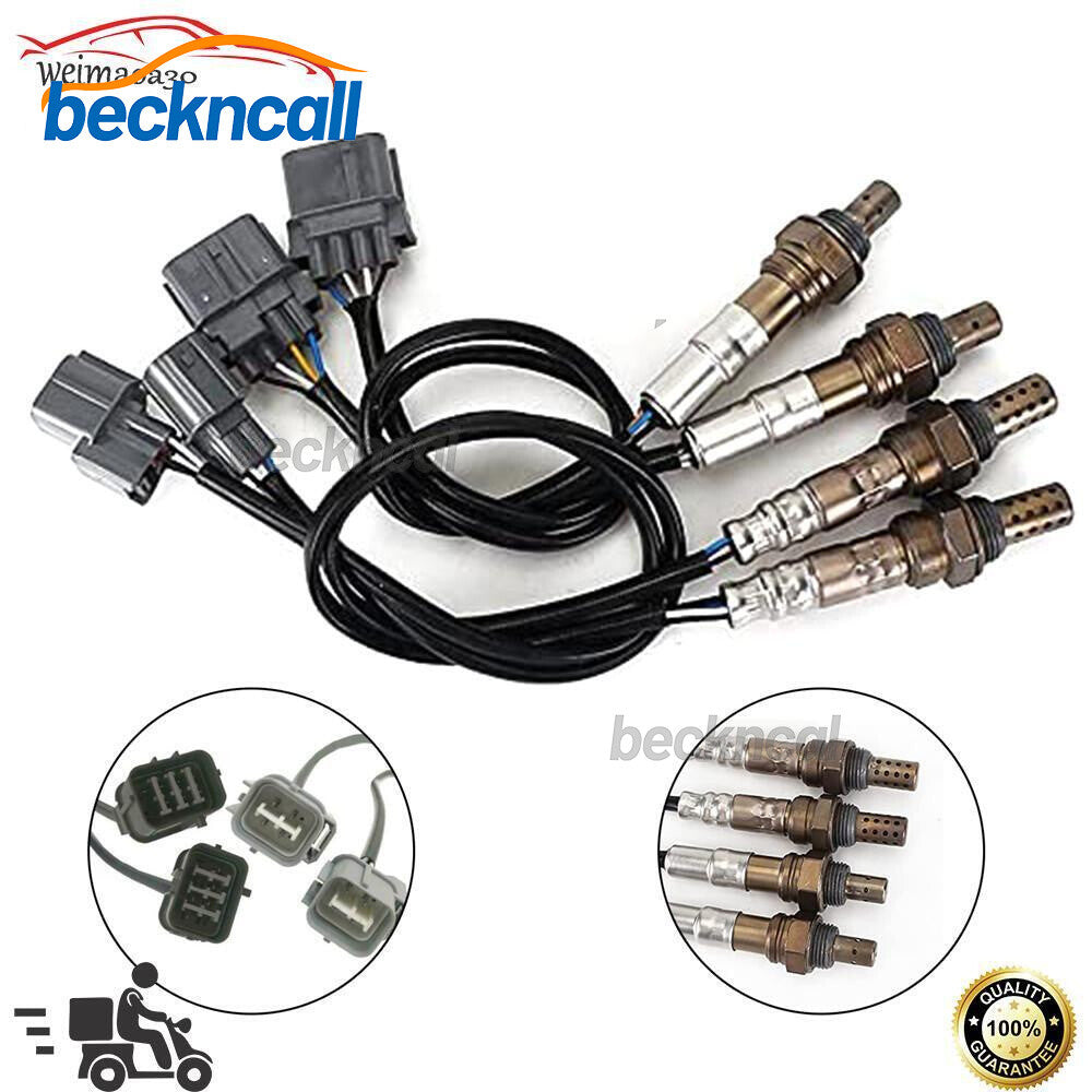 4PCS Oxygen O2 Sensor for Honda Pilot Ridgeline Accord Odyssey 3.5L V6 2005-2008