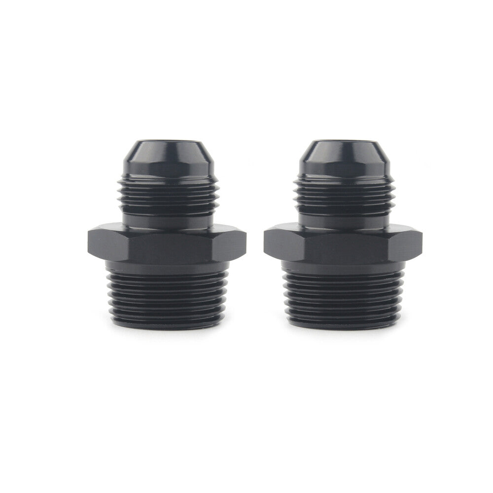 1-Piece Straight Adapter 10 AN to 3/4 NPT Accessories, Black Aluminum Premium Material