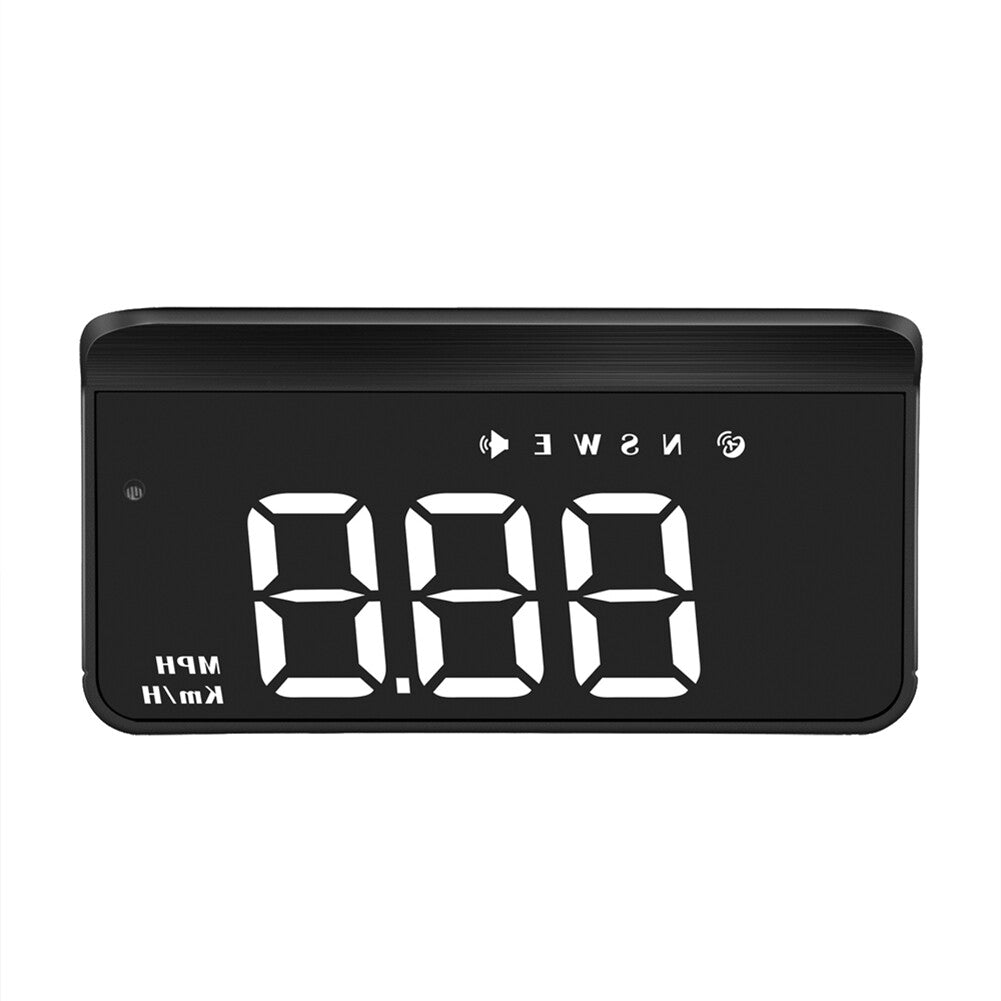 M1 GPS Speedometer Head Up Display MPH/KM Overspeed Tired Warning Alarm White