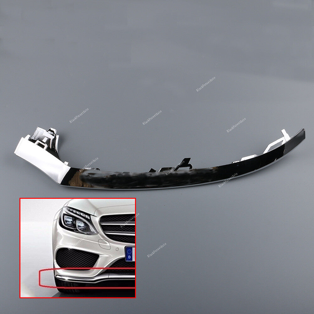 Front Right Bumper Lower Lip Chrome Trim for Mercedes-Benz W205 C300 C400 C220