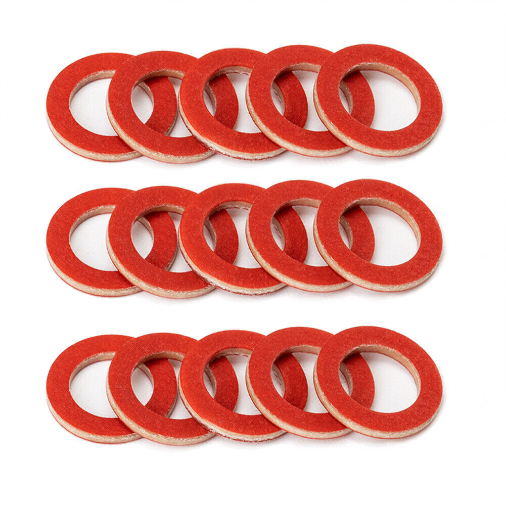 15Pcs Outboard Lower Unit Oil Drain Gasket for Yamaha 90430-08020-00 90430-08003
