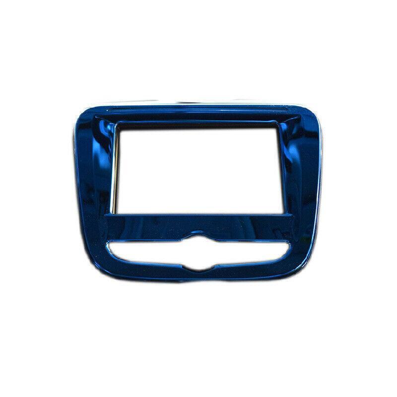 for Chevrolet Equinox 2018-2021 Blue Titanium Central Console Navigation Frame