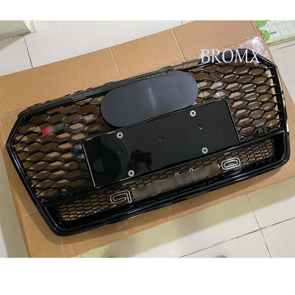 Front Bumper Grille Honeycomb Grill Fit for Audi S7/A7 2016 2017 2018 RS7 Style