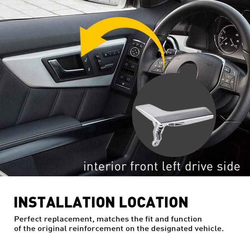 Interior matte silver interior door handle on the left for Mercedes-Benz C230 2008-2009