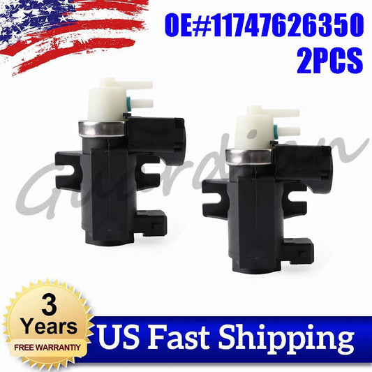 2PCS Turbo Boost Solenoid Valve 11747626350 for BMW Z4 X6 X5 for Alpina B7 750i