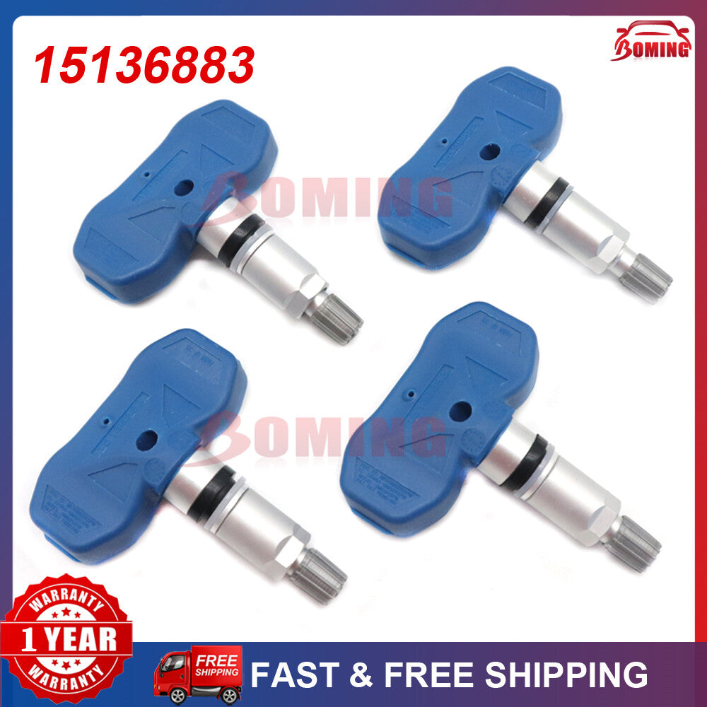 4-pack of tire pressure sensors 15136883 TPMS for Cadillac for Escalade , for GMC , for Sierra 315MHz