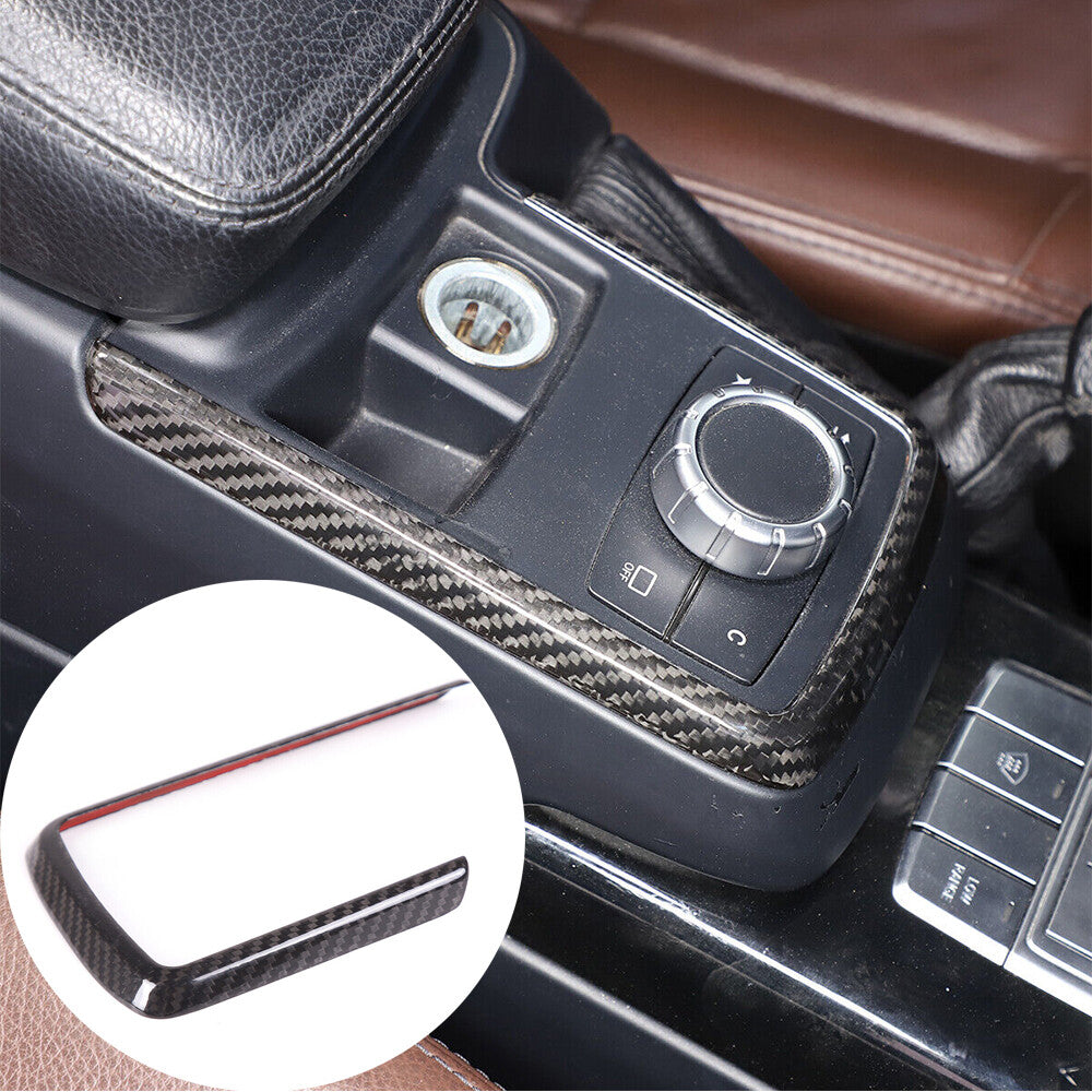 for Benz G Class W463 G500 2012-18 Carbon Fiber Central Control Mode Button Trim