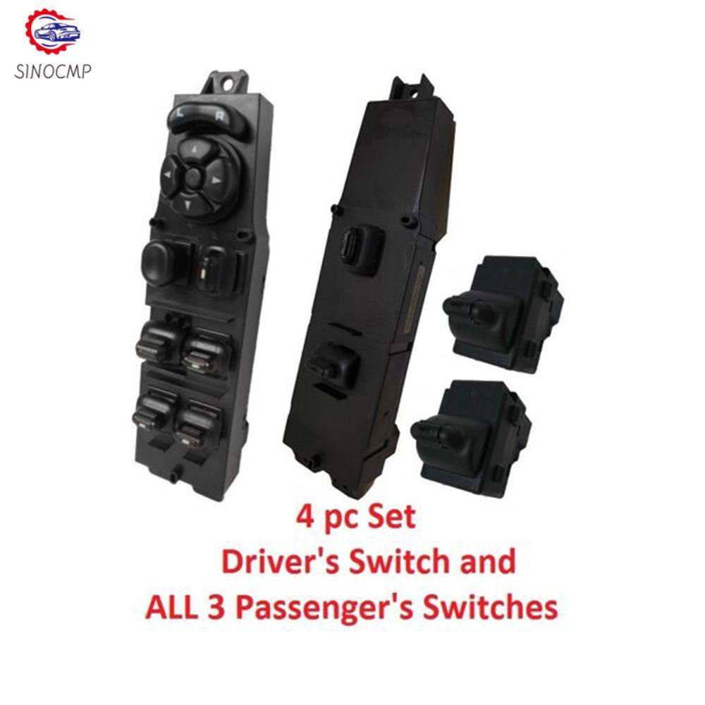 4Pcs Master Power Window Switch 56009449ac for 1997-2001 for Jeep Cherokee Electric