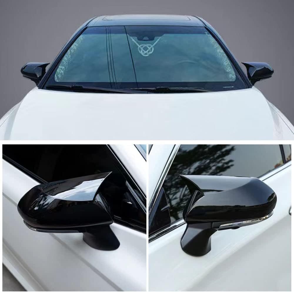 GLOSS BLACK SIDE WING MIRROR COVER CAPS FOR 2018-2020 for TOYOTA for CAMRY LE SE XLE XSE
