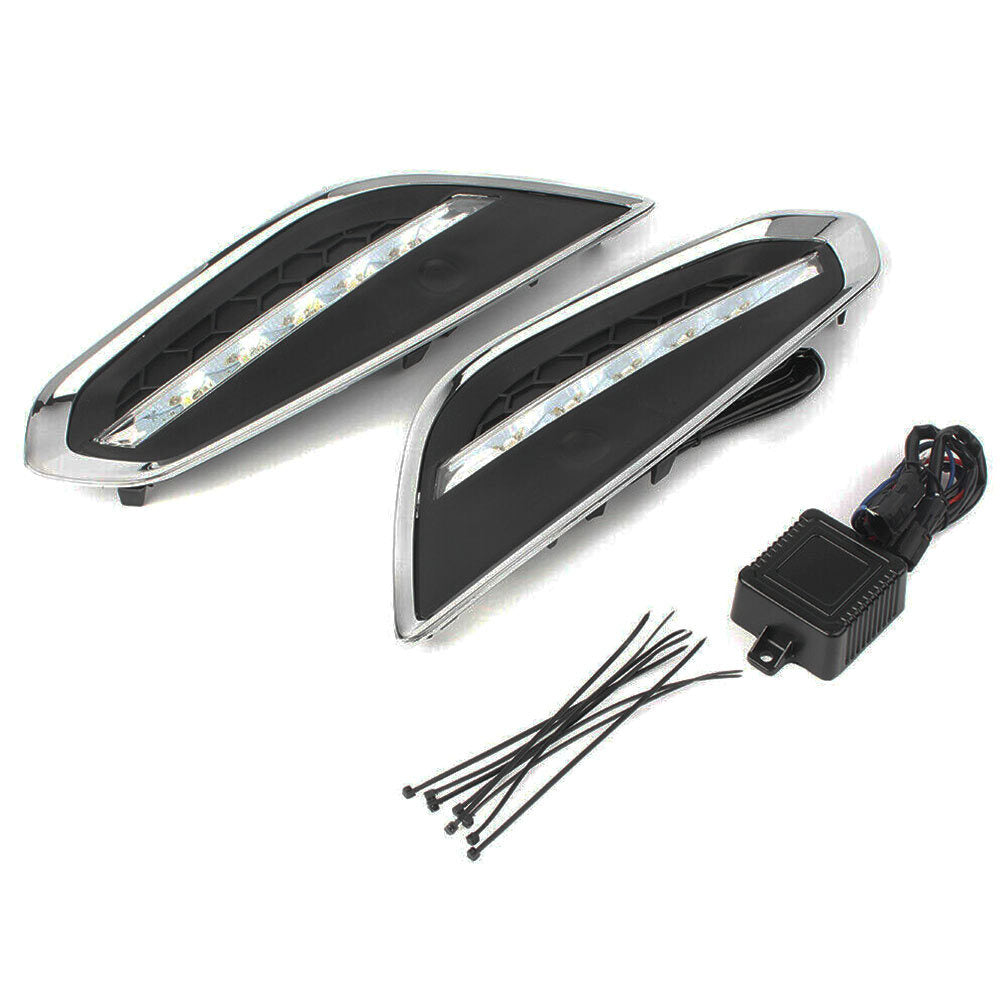 DRL fog lights and front bumper LED daytime running lights for Volvo S60 T5 (09-13)