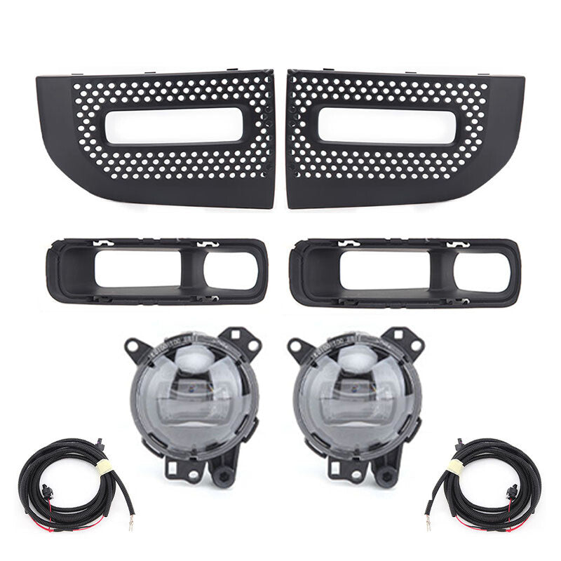 1set Front bumper Led Fog Lamp + grille cover for Land Rover for Defender 2020-2022