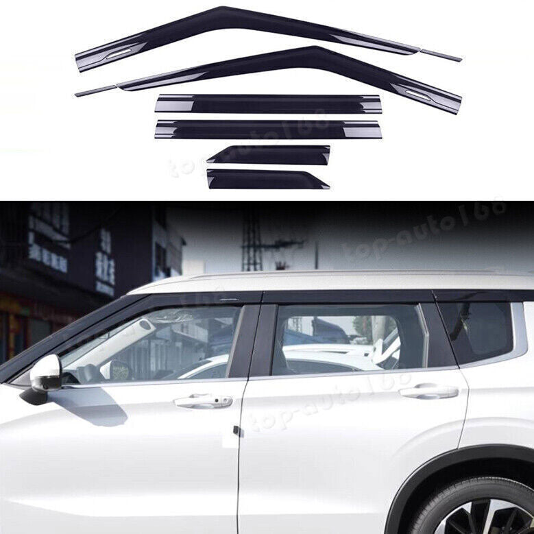 for Mitsubishi Outlander 2022-2024 Door Window Vent Visor Sun Rain Guard Covers