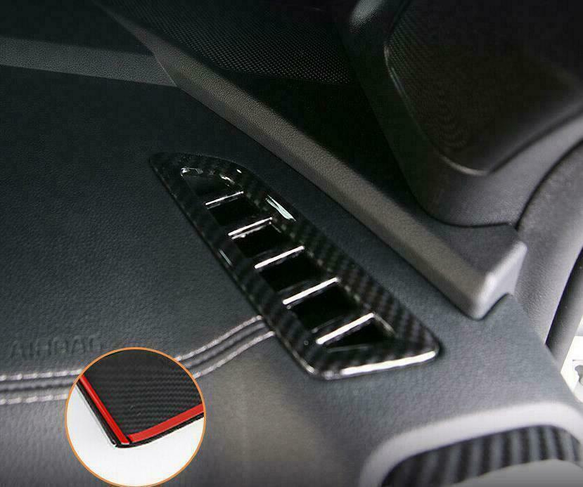 for Kia Sorento 2021-23 Carbon Fiber Dashboard Air Outlet Vent Frame Cover Trim