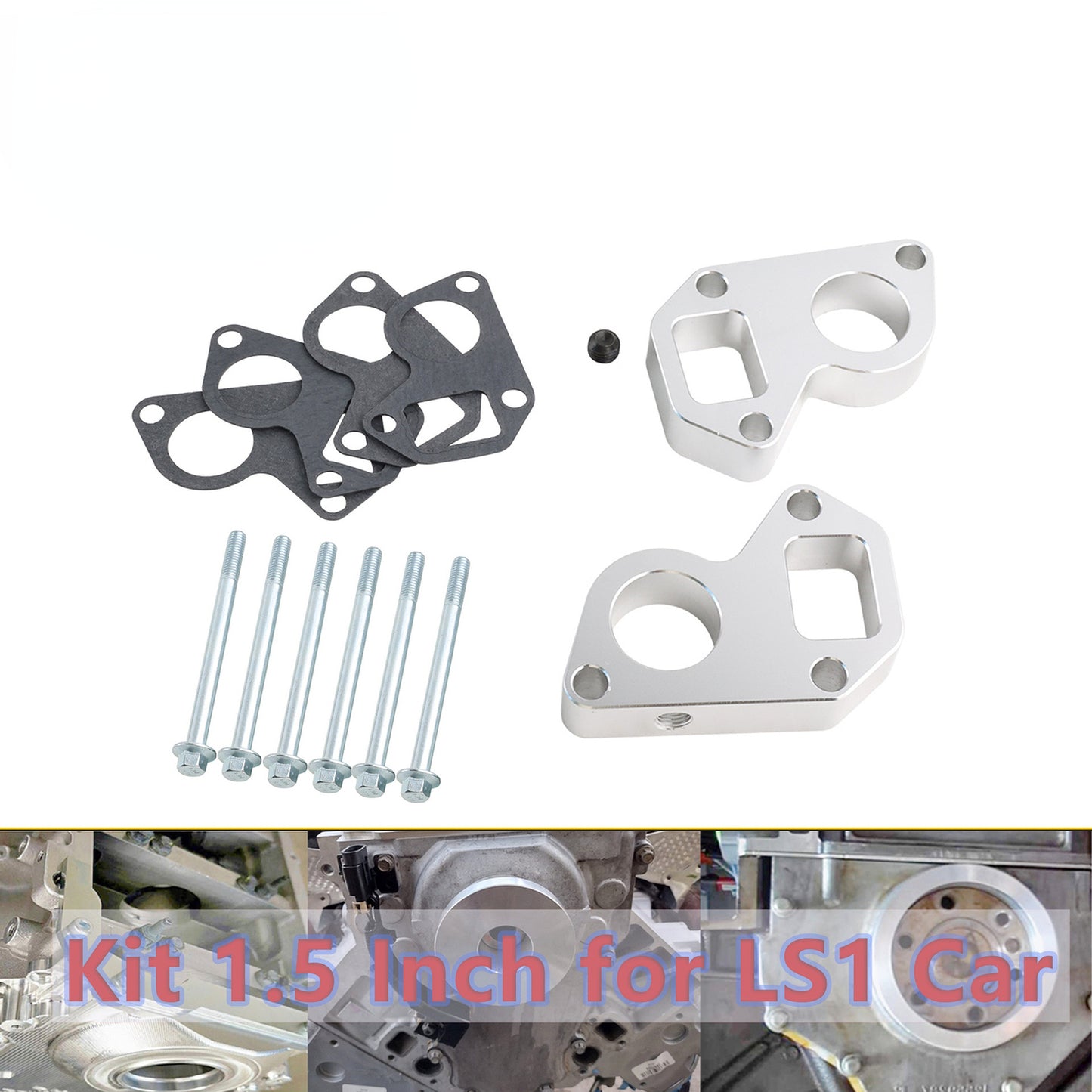 1.5-inch water pump interval adapter replacement for Chevrolet Camaro LSX LS2 LQ4 LS1 trucks