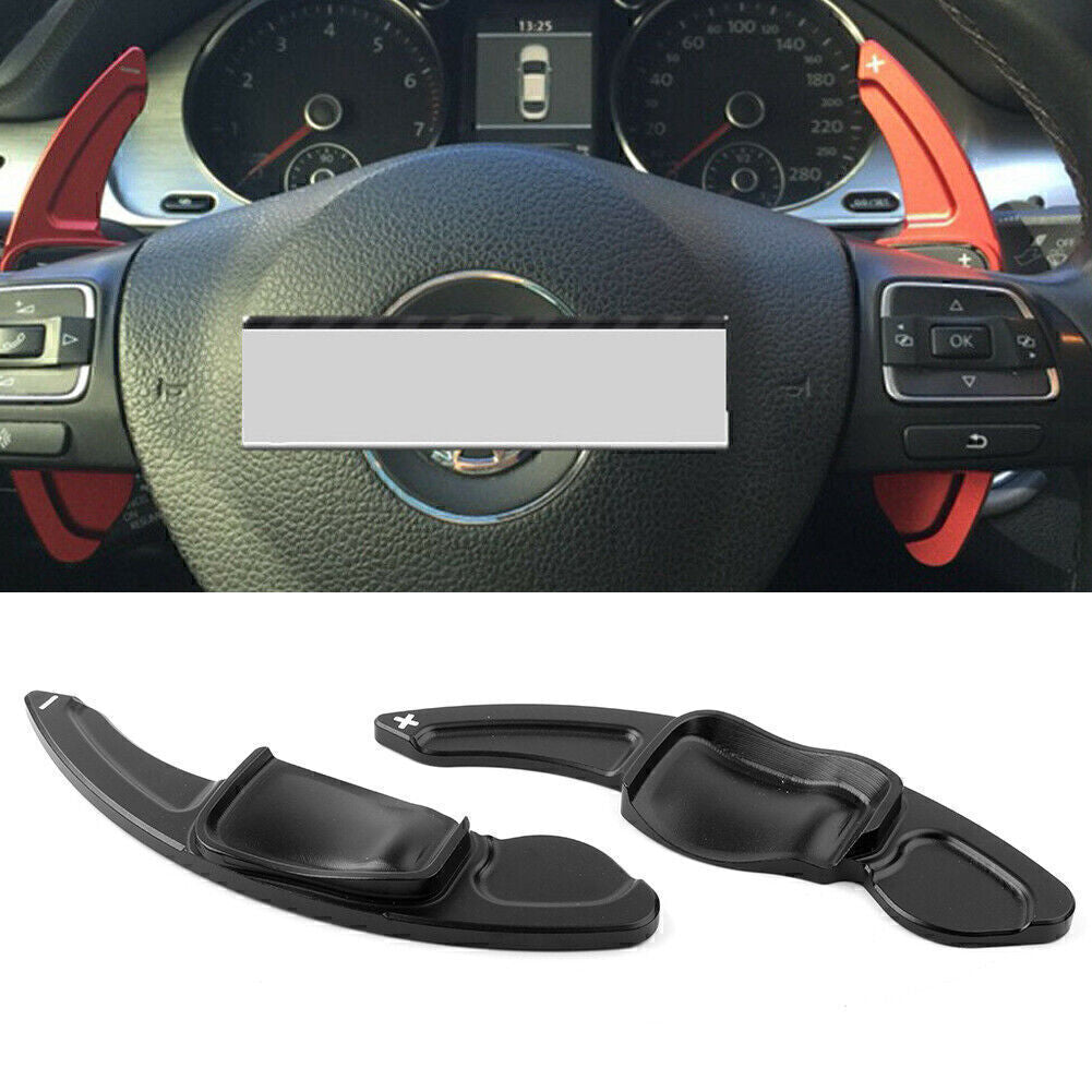 for VW for Golf for Jetta R MK5 MK6 Black Steering Wheel Shift Paddle Shifter Extension