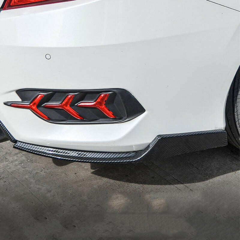 Carbon Style for Honda for Civic Sedan 2016-2021 Rear Bumper Splitter Lip Protector