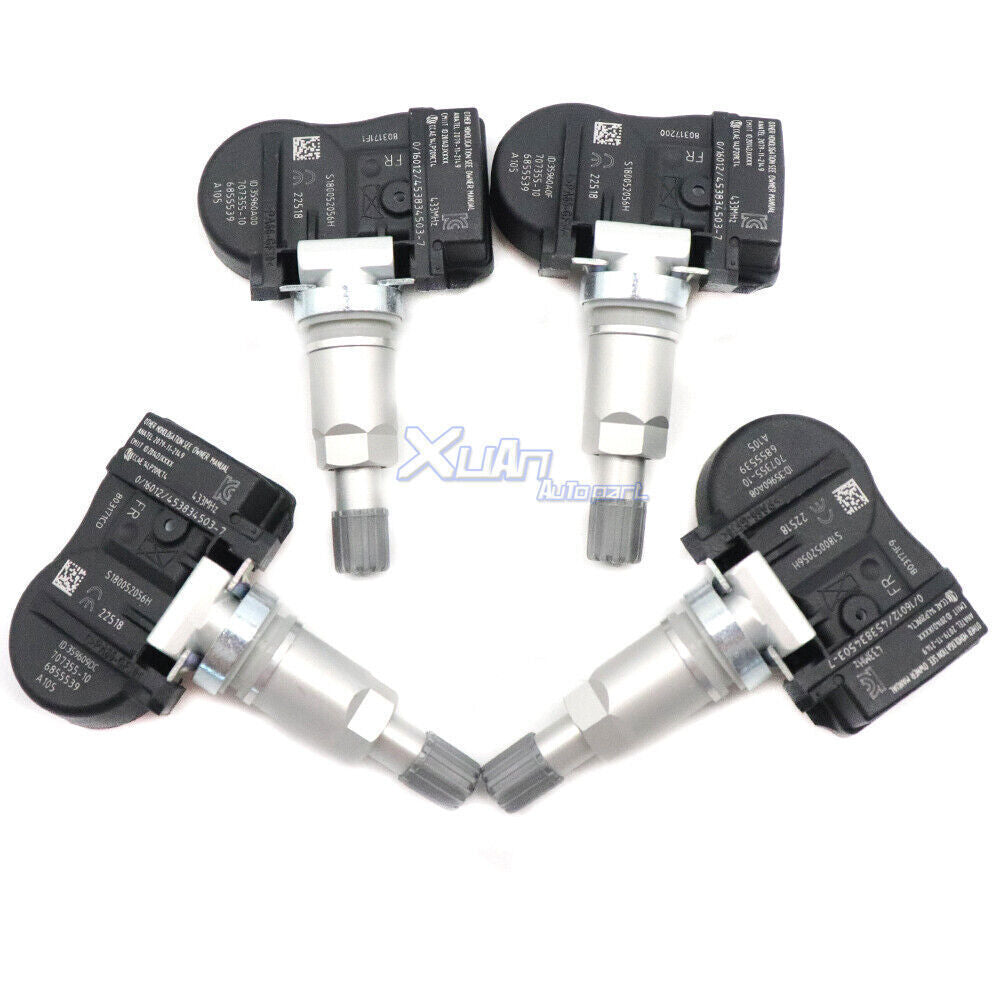 4x 6855539 TPMS Tire Pressure Monitoring Sensors for BMW F20 3ER F30 4ER X5 TPM222