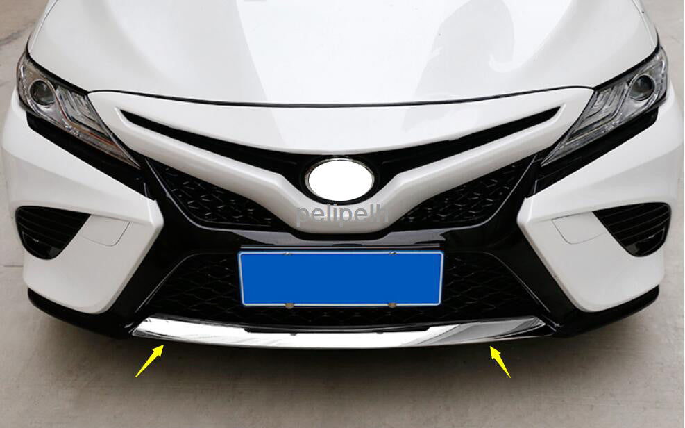 for Toyota for Camry 2018-20 Chrome steel Front Bumper molding Protective cover Trim