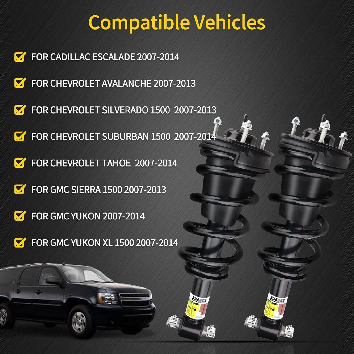2¡Á Rear Shock Absorber Struts w/ADS for Mercedes-Benz G63 AMG G550 W463 2019-23
