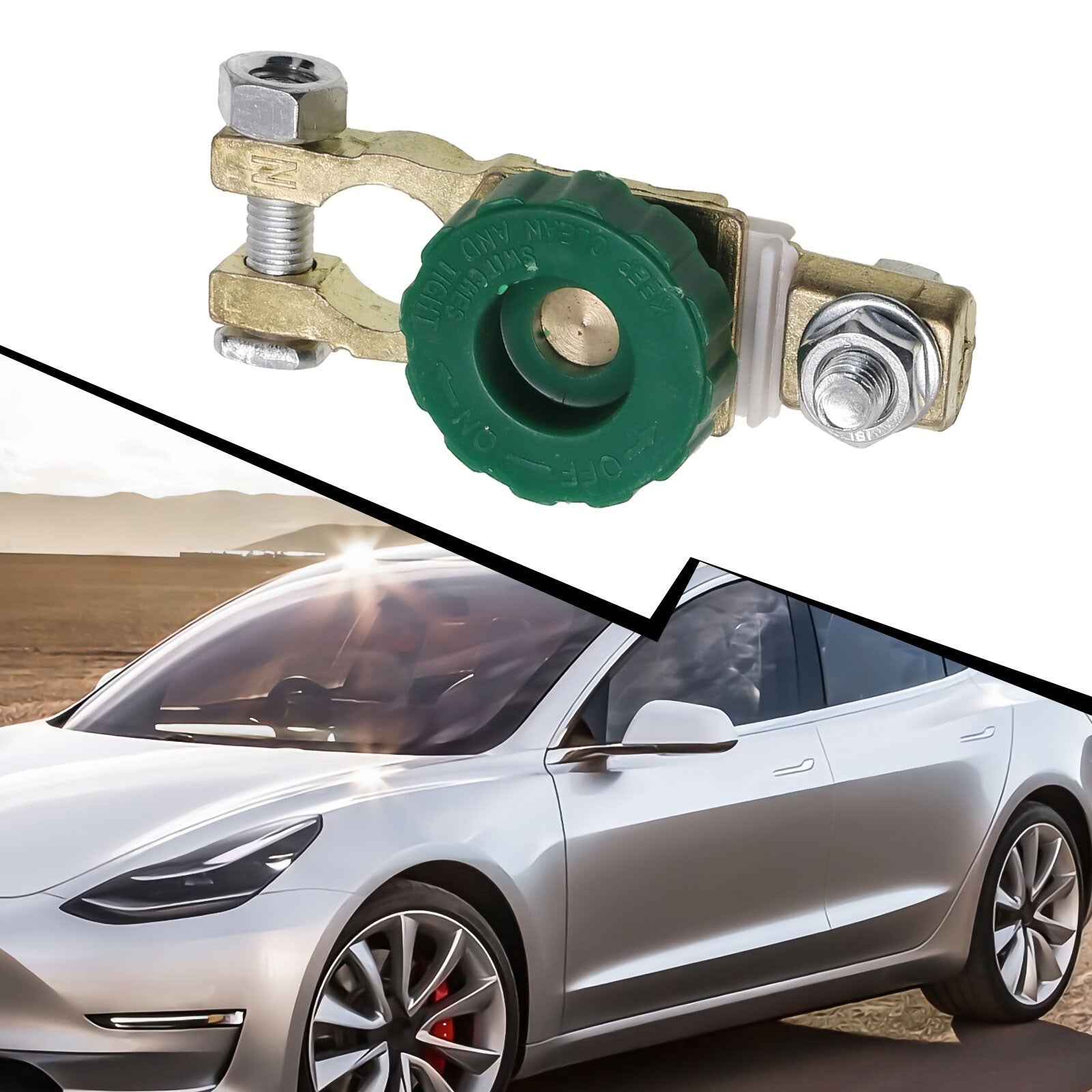 Quick and easy battery disconnect switch, efficient battery protection.