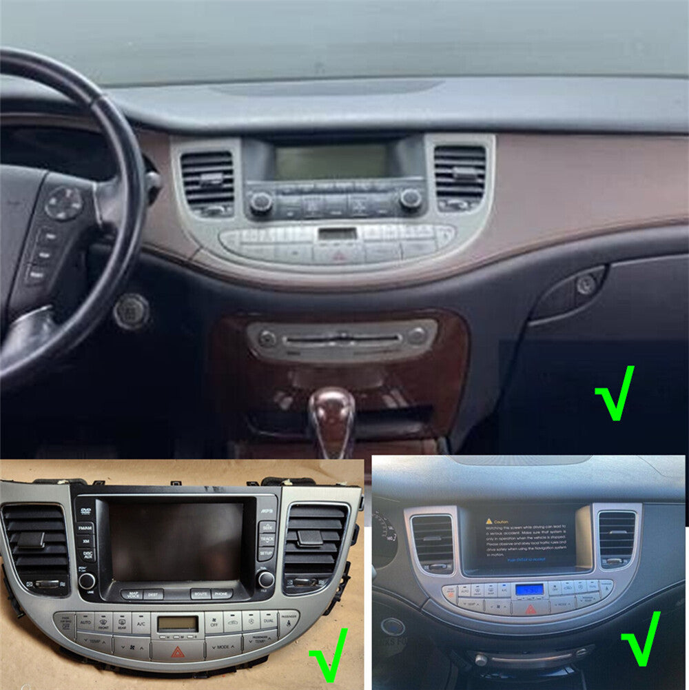 For 09-14 for Hyundai for Genesis Sedan Carplay 32GB Radio Stereo GPS Nav Head Unit 9.7