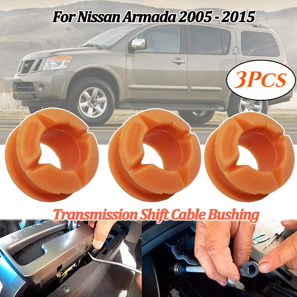 3Pcs for Nissan Armada Transmission Shift Cable Repair Bushing Repair 2004-2015