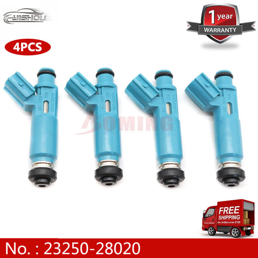 new 4-piece fuel injector kit, model 23250-28020, suitable for Toyota for Camry Highlander Solar.