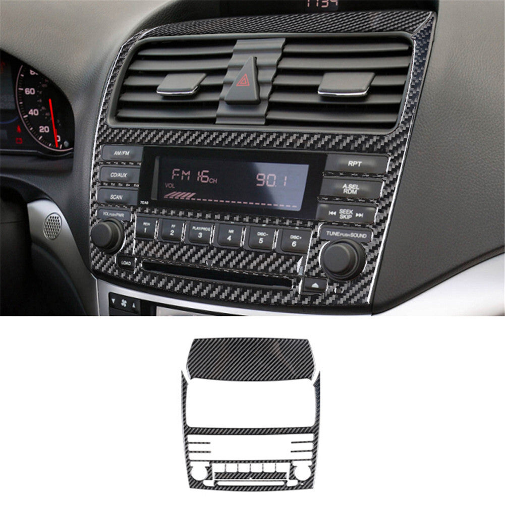 Central Control Frame Trim Cover Carbon Fiber Interior for Acura TSX 2003-2008